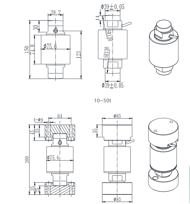 Canister Load Cell T199