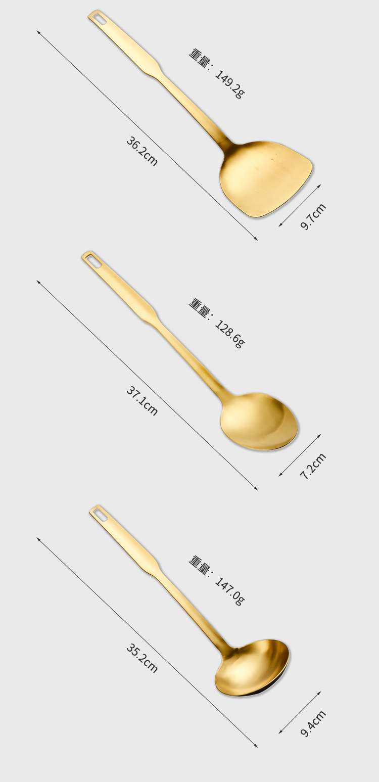 Premium Gold Kitchen Utensils Set