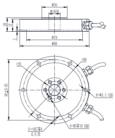 2-Axis Force Sensor T550