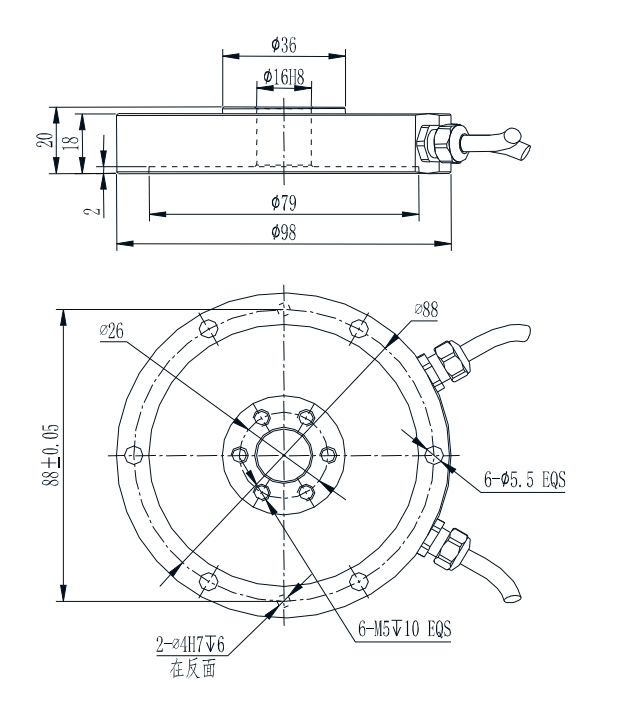 Compression And Torque Sensor T550