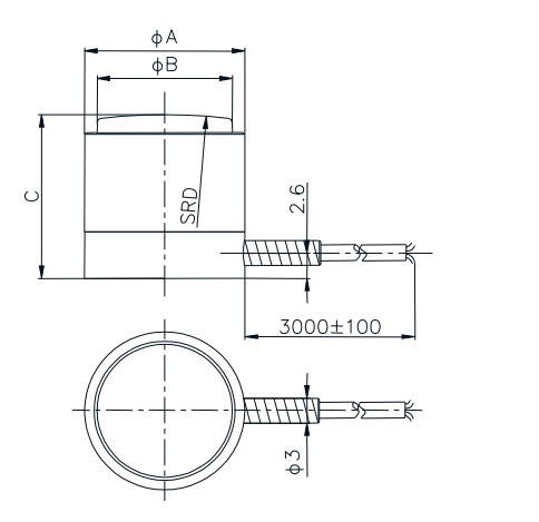 Column Compression Force Sensor T114
