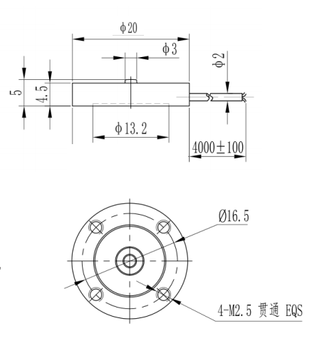 Miniature Compression Load Cell T117