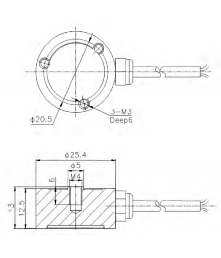 Miniature Compression Load Cell T107