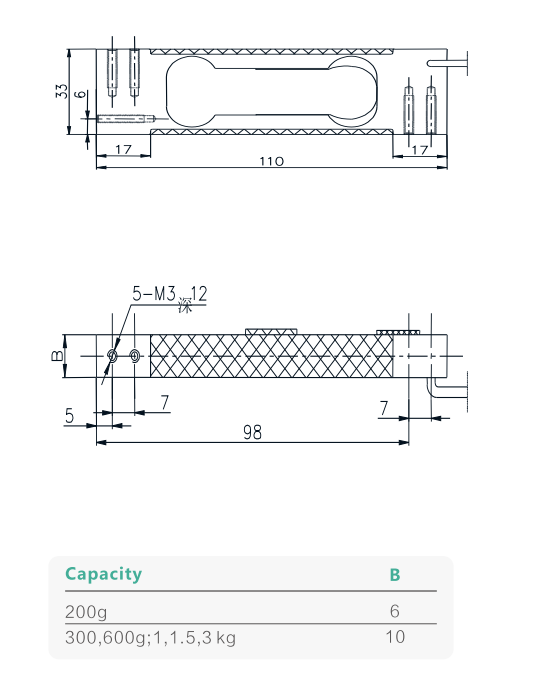 Single Point Load Cell T706
