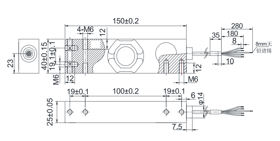 Single Point Load Cell T704