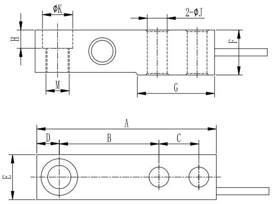 Bending beam load cell T702B