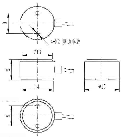  Miniature Compression And Tension Load Cell R105A