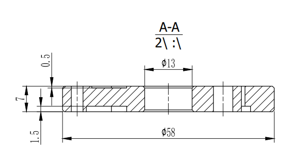  Robot Joint Torque Sensor F209C-58 (side out)