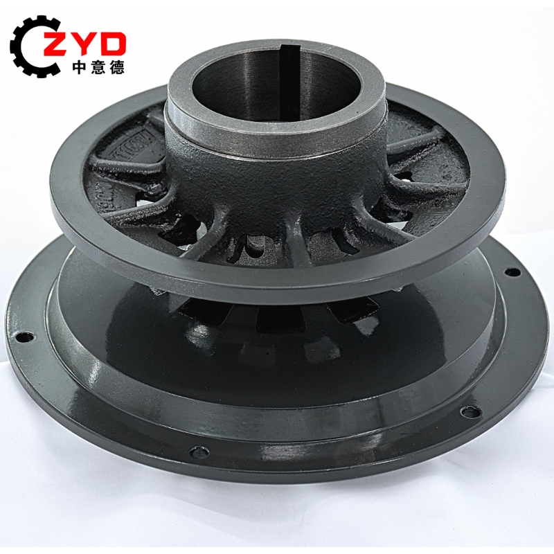 High quality spray-painted ductile iron belt wheel set for agricultural machinery