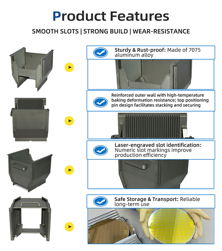 8 inch Metal Wafer Cassette