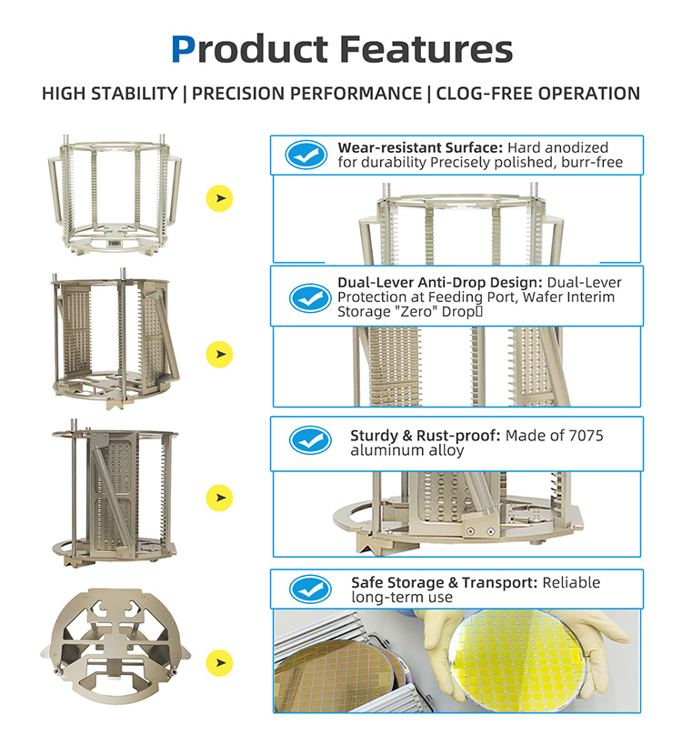 12 inch Metal Wafer Cassette