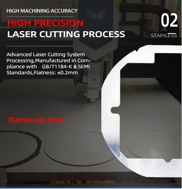 Stainless Steel Semi Wafer Ring Frame