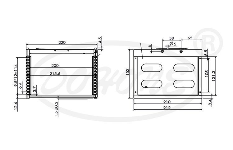 6 Inch 13-Slot Wafer Frame Cassette(9.5mm Slot Pitch)