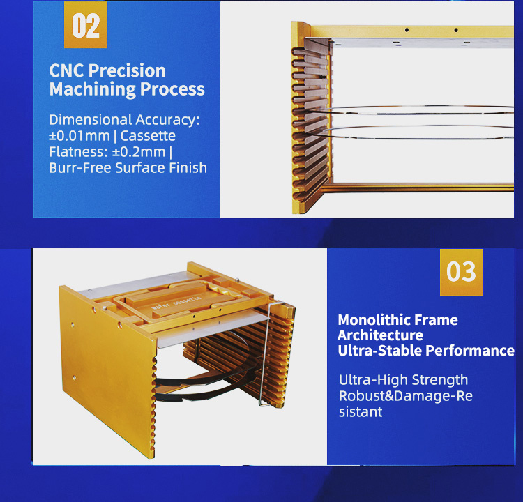6 Inch 13-Slot Wafer Frame Cassette(9.5mm Slot Pitch)