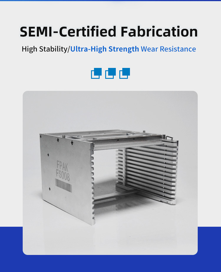 6 Inch 13 Slot Wafer Frame Cassette With Auto-Locking Mechanism