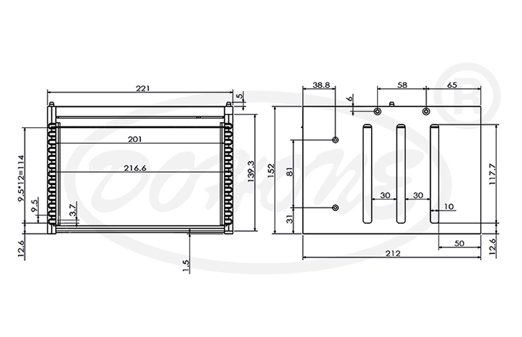 6 inch 13 Slot Wafer Frame Cassette with Side Openings