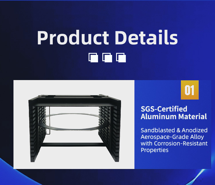6 inch 13 Slot Wafer Frame Cassette with Side Openings