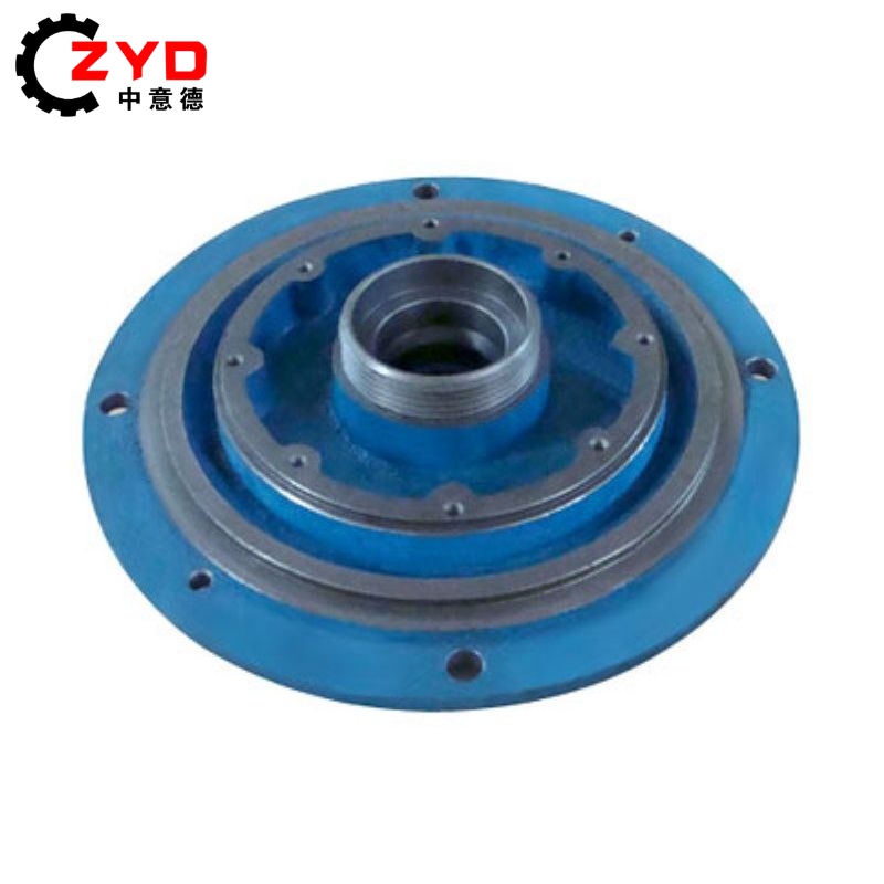 Production line blue paint gray iron casting pump shell cover