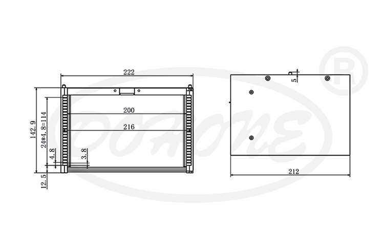 6 inch 25 Slot Wafer Frame Cassette (3.8mm Slot Pitch)