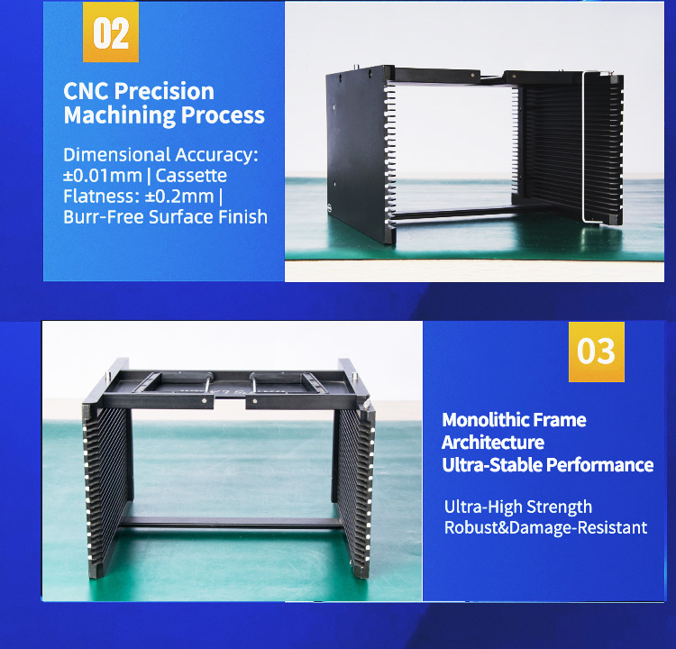 6 inch 25 Slot Wafer Frame Cassette (3.8mm Slot Pitch)