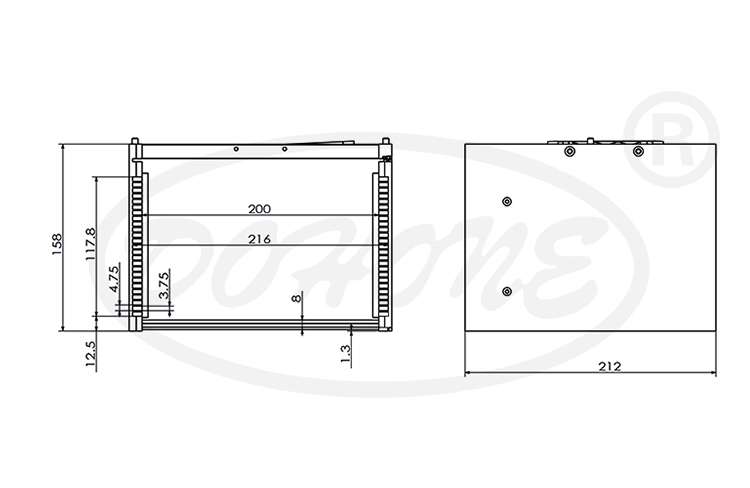 6 inch 25 Slot Wafer Frame Cassette (4.75mm Slot Pitch)