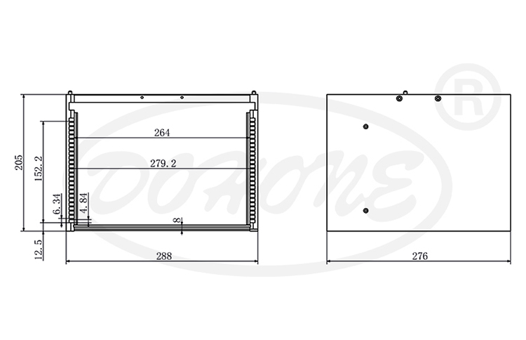 8 inch 25 Slot Wafer Frame Cassette (6.3mm Slot Pitch)