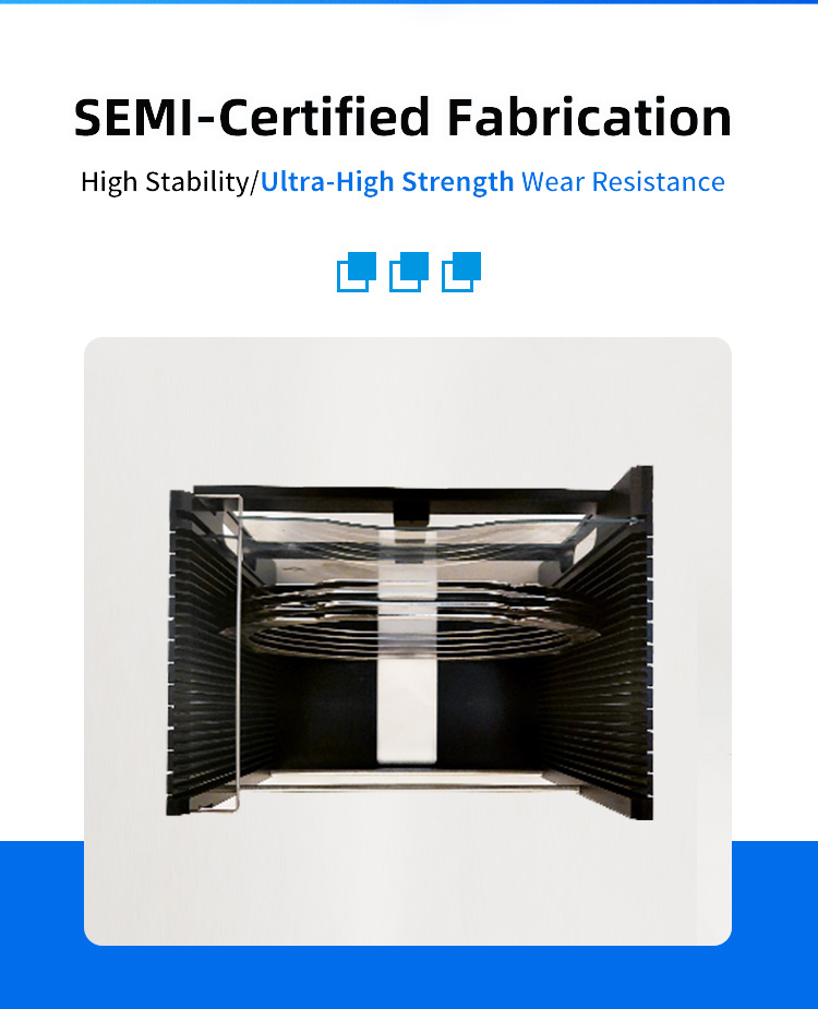 8 inch 25 Slot Wafer Frame Cassette with Auto-Locking Mechanism