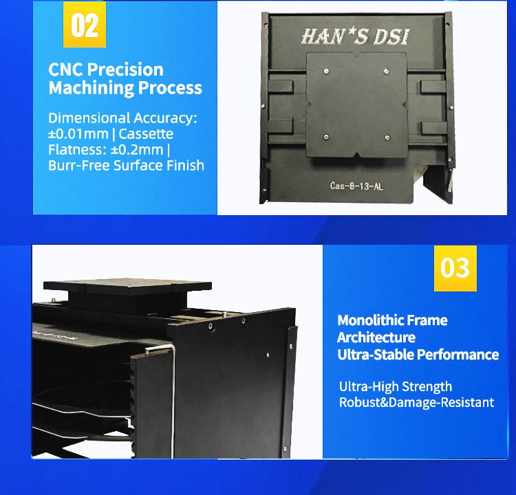 8 inch 13 Slot Wafer Frame Cassette (12.68mm Slot Pitch)