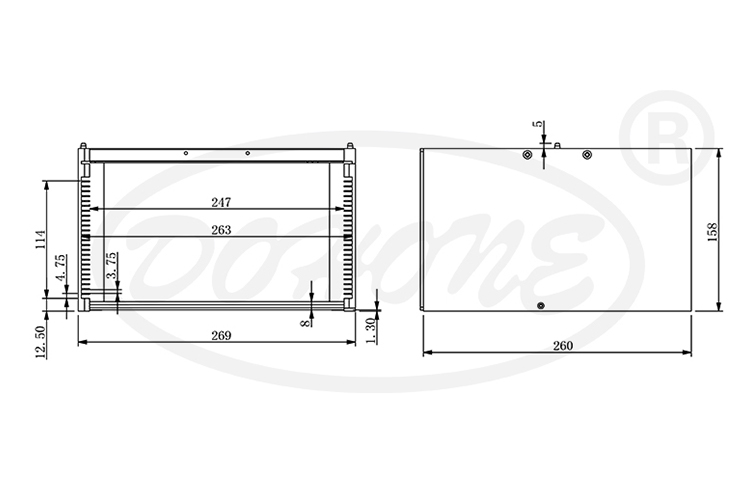8 inch 13 Slot Wafer Frame Cassette (4.75mm Slot Pitch)