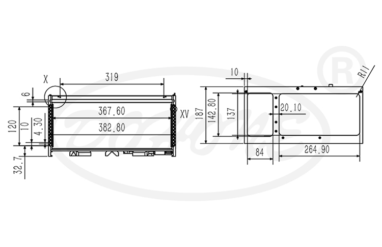 12 inch 13 Slot Wafer Frame Cassette (10mm Slot Pitch)