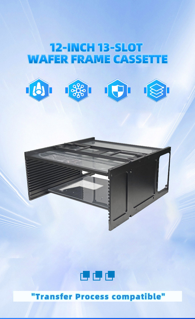 12 inch 13 Slot Wafer Frame Cassette (10mm Slot Pitch)
