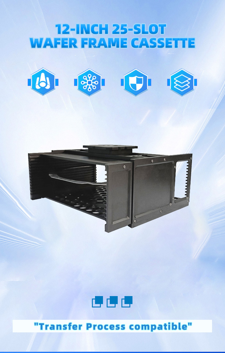 12 Inch 13 Slot Wafer Frame Cassette For Automated Transportation