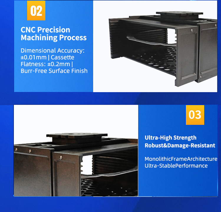 12 Inch 13 Slot Wafer Frame Cassette For Automated Transportation