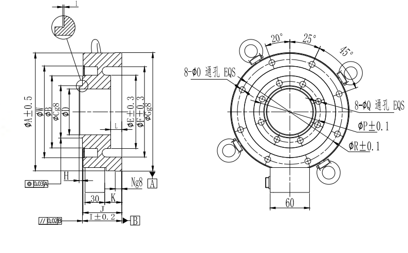 Customize big capacity force sensor R569D2