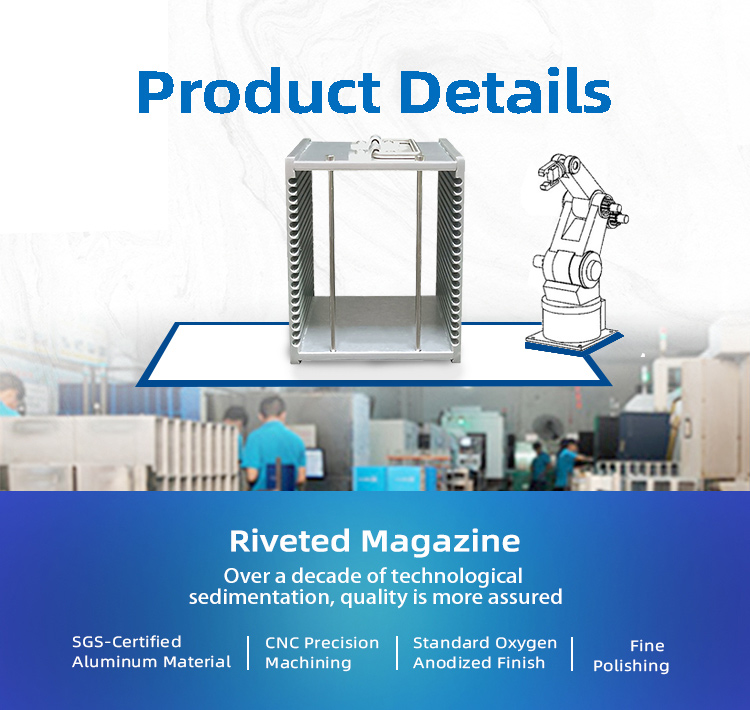 20 magazines à cadre de plomb à l'emplacement avec une largeur intérieure de 94,6 mm 