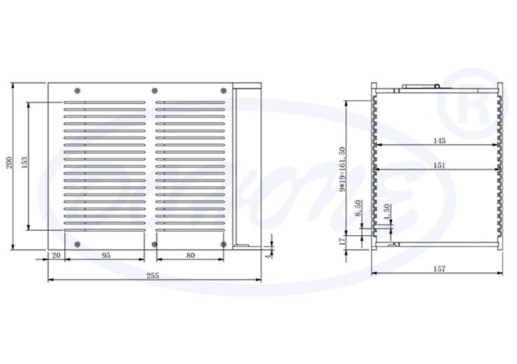 20 Slot Lead Frame Magazine with 151mm Inner Width