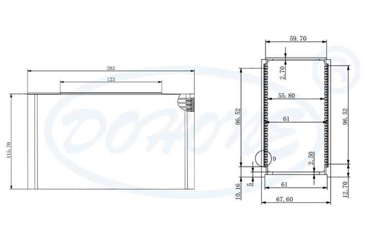 20 Slot Lead Frame Magazine with 61mm Inner Width
