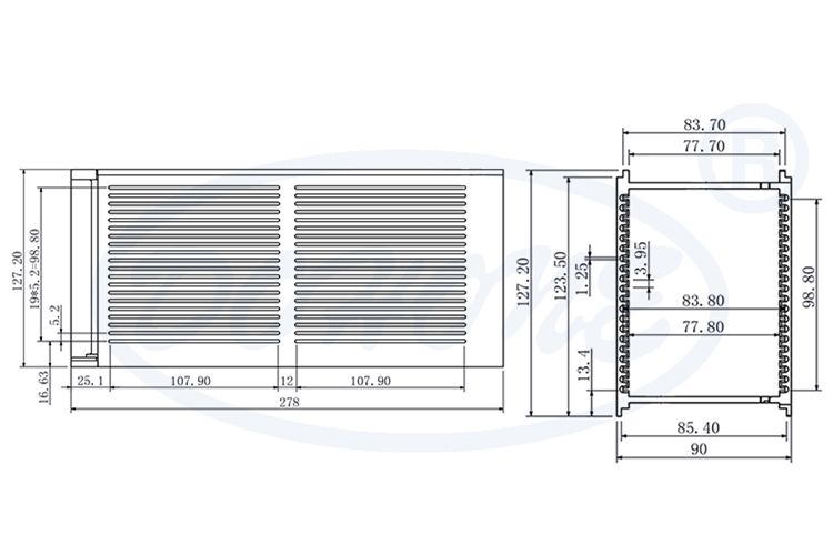 20 Slot Lead Frame Magazine for 83mm Wide Frames