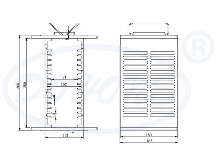 15 Slot Lead Frame Magazine with 107mm Inner Width
