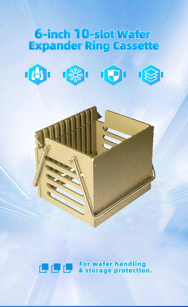 6 inch 10 Slot Wafer Expander Ring Cassette (20mm Slot Pitch)