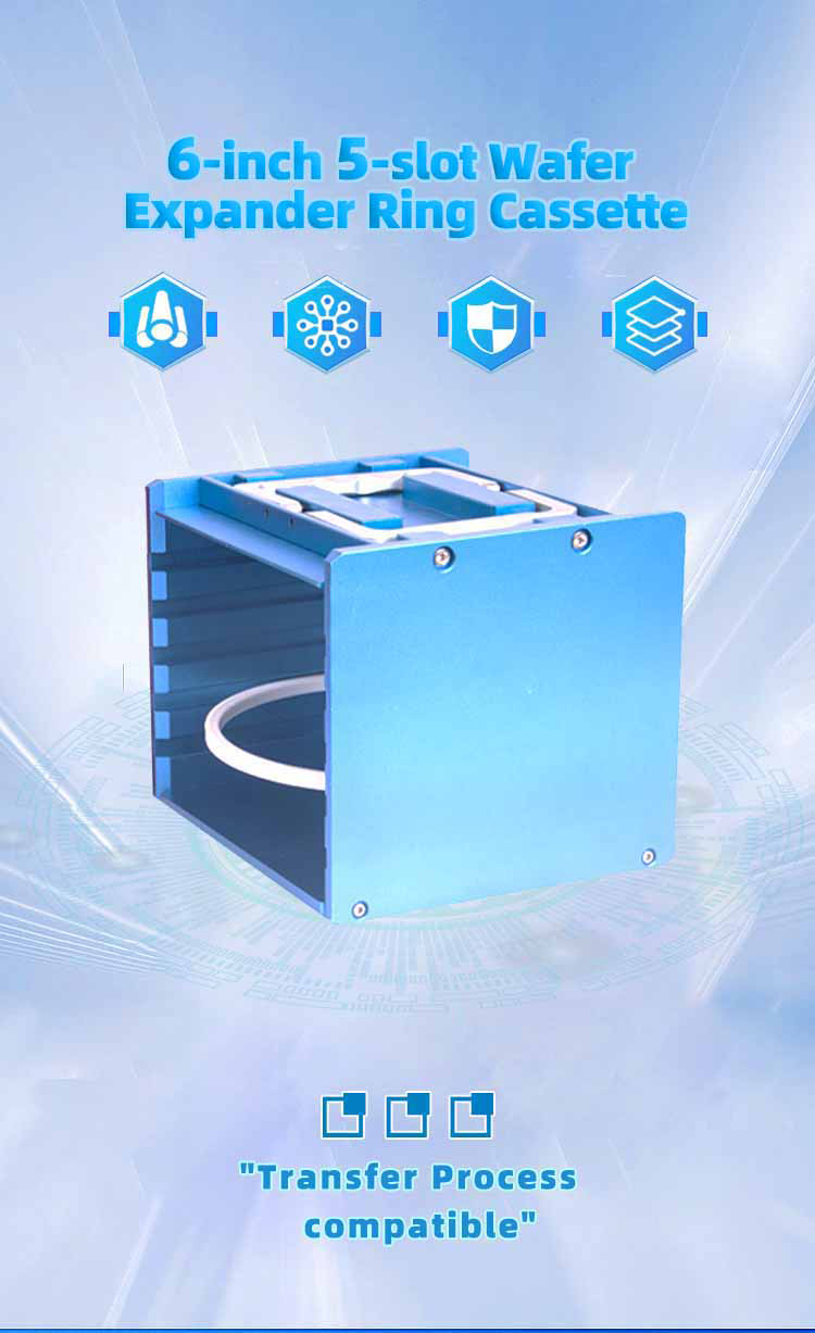6 inch 5 Slot Wafer Expander Ring Cassette (20mm Slot Pitch)