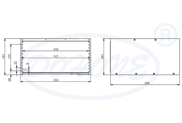 12 inch 10 Slot Wafer Expander Ring Cassette (15mm Slot Pitch)