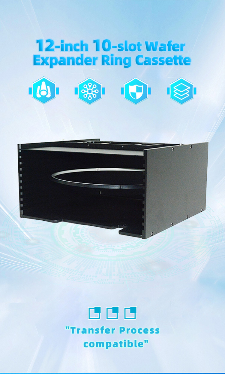 12 inch 10 Slot Wafer Expander Ring Cassette (15mm Slot Pitch)