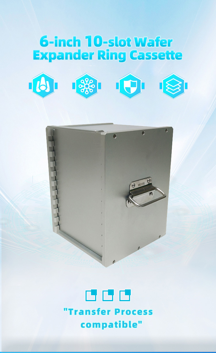 6 inch 10 Slot Wafer Expander Ring Cassette (20mm Slot Pitch)