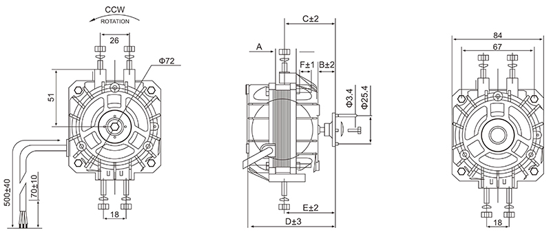 Refrigerator Freezer Condenser Motor
