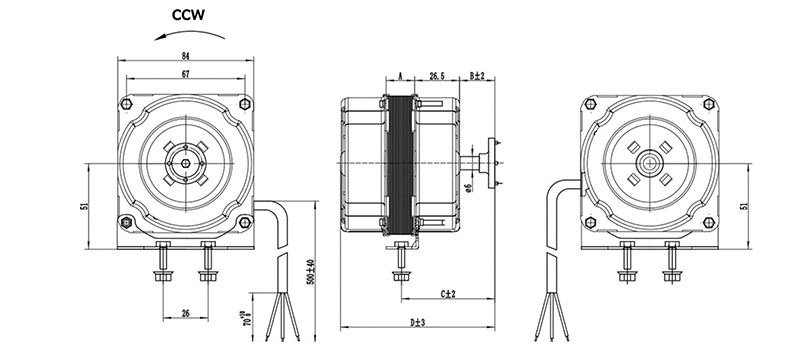Asynchronous Cooling Condensing Motor