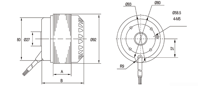 92 Serious Outer Rotor Photoelectric Motor