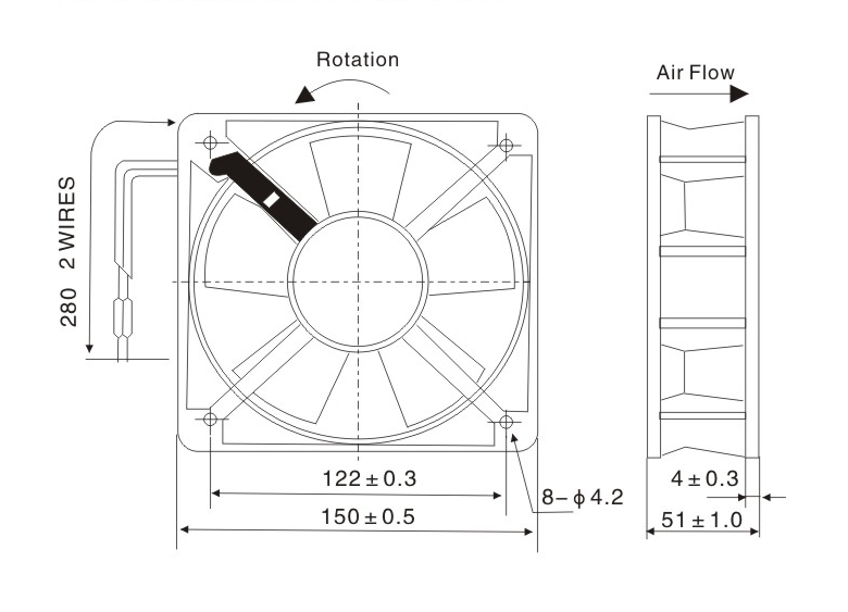 High Speed Axial Brushless Fan