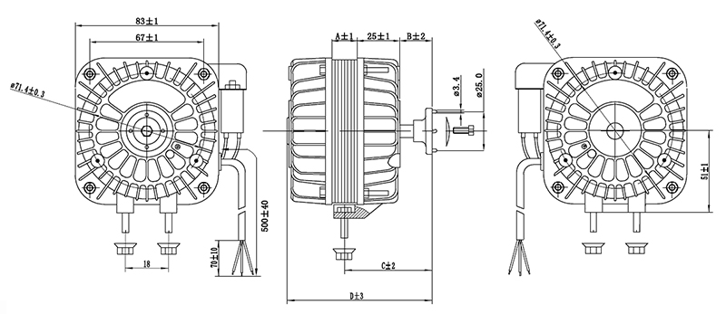 YZF Capacitor Motor