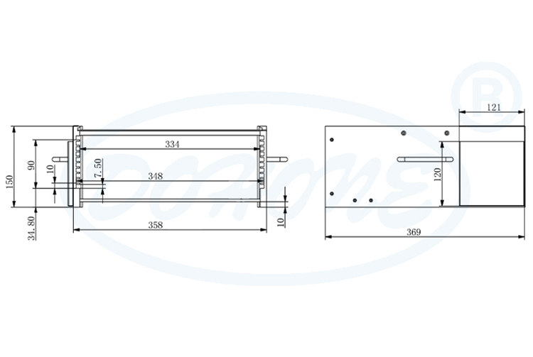 12 inch 10 slot Wafer Frame Cassette (10mm Slot Pitch)